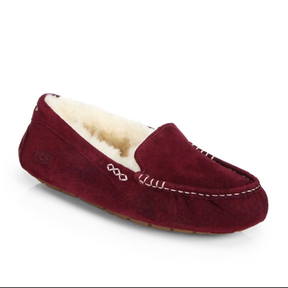 Burgundy Ugg Slippers